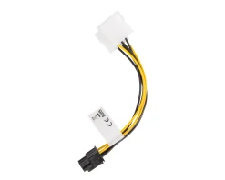 Lanberg Computer Components|HDD Molex (Male/Female) 3 Pin to BTX 6 Pin PSU Cable 15cm