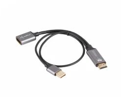 Lanberg Cables & Adapters|HDMI to DisplayPort Adapter 4K Black - 0.2m
