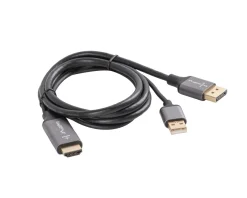 Lanberg Cables & Adapters|HDMI to DisplayPort Cable 4K Black - 1m