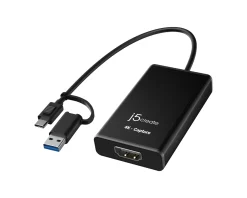 j5create Cables & Adapters|Streaming & Recording|HDMI to USB-C 4K Capture Adapter