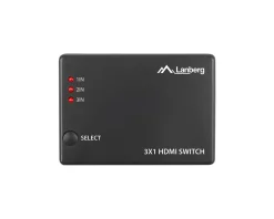 Lanberg Cables & Adapters|HDMI Video Switch 3-Port + Micro USB-Port