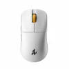 SyLical Gear Mice & Accessories|HELIX 8K Wireless Gaming Mouse - White [Yellow Scroll-Wheel]