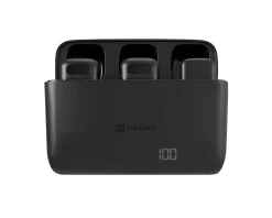 Natec Miscellaneous|Headsets & Audio|Hopper Lavalier Wireless Microphone 2pcs (Lightning) - Black