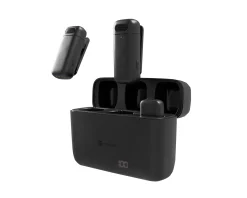 Natec Miscellaneous|Headsets & Audio|Hopper Lavalier Wireless Microphone 2pcs (USB-C) - Black