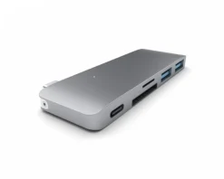 Satechi Cables & Adapters|3-in-1 USB-C Pass Through USB Hub - Space Gray