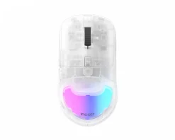 Ironcat Mice & Accessories|Incott HPC02MPro 2K Hot Swap Gaming Mouse - Transparent White