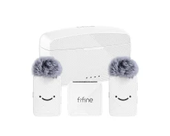 Fifine Miscellaneous|Headsets & Audio|M9 Dual Wireless Microphone System - White