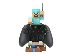 Cable Guys Phone Holders|Xbox|Minecraft: Steve in Diamond Armor R.E.S.T Phone & Controller Holder