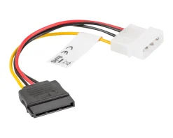 Lanberg Computer Components|Molex (Male) to SATA (Female) Cable 15cm