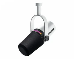 Shure Headsets & Audio|MV7+ USB-C/XLR Podcast Microphone - White