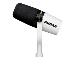 Shure Headsets & Audio|MV7+ USB-C/XLR Podcast Microphone - White