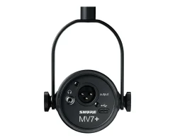 Shure Headsets & Audio|MV7+ USB-C/XLR Podcast Microphone - Black