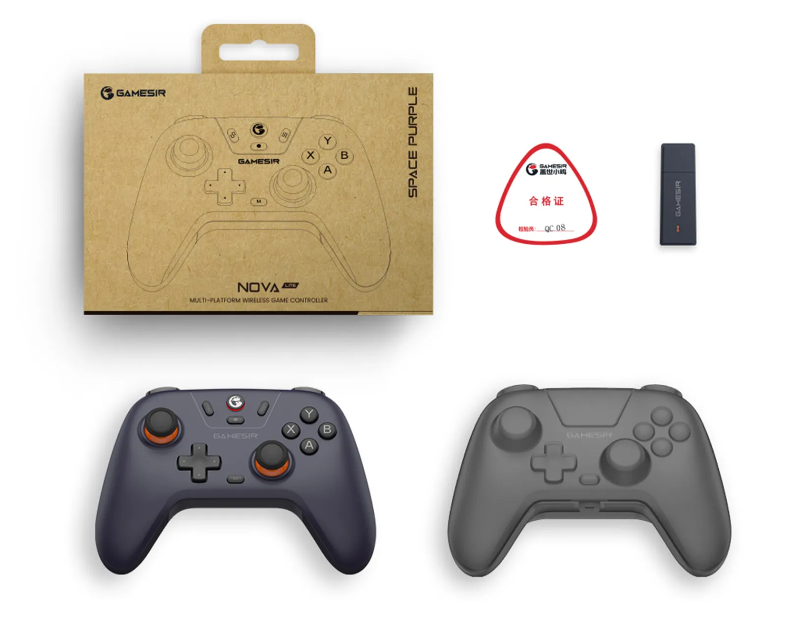 GameSir Controls For Mobile|Nova Lite Wireless Controller - Space Purple