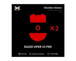 X-raypad Mice & Accessories|Obsidian Mouse Skates for Razer Viper V3 Pro