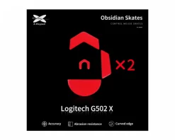 X-raypad Mice & Accessories|Obsidian Mouse Skates for Logitech G502 X Wired