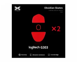 X-raypad Mice & Accessories|Obsidian Mouse Skates for Logitech G303