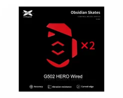 X-raypad Mice & Accessories|Obsidian Mouse Skates for Logitech G502 Hero Wired