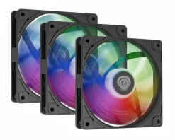 Genesis Computer Components|Oxal 120 ARGB 3-Pack - 120mm Fan - Black