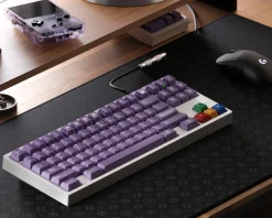 KBDfans Mousepad|PBTfans Atomic Purple - Deskmat 2XL Black