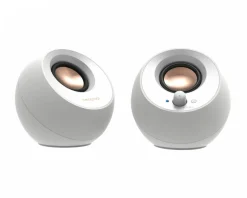 Creative Headsets & Audio|Pebble V3 - 2.0 Speaker - White