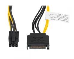 Lanberg Computer Components|15-pin SATA (male) to 6-pin PCI Express (male) 20cm