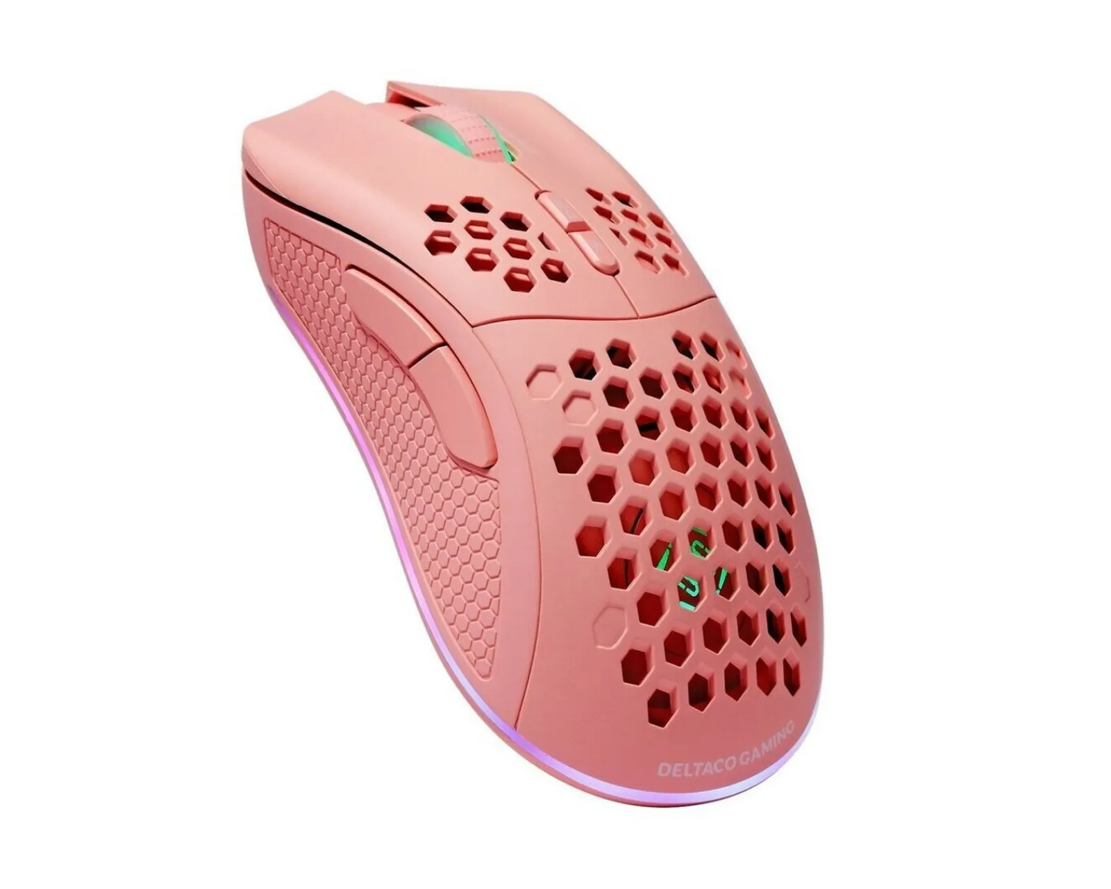 Deltaco Gaming Mice & Accessories|PM80 Wireless RGB Gaming Mouse Ultralight - Pink