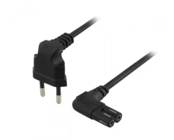 Deltaco Cables & Adapters|Power cable Black 2m