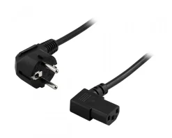 Deltaco Cables & Adapters|Power cable Black 1m