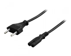 Deltaco Cables & Adapters|Power cable 1m Black
