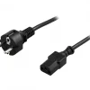 Deltaco Cables & Adapters|Power cable 2m Black