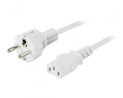 Deltaco Cables & Adapters|Power cable 0,5m White