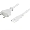Deltaco Cables & Adapters|Power cable 1m White