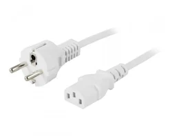 Deltaco Cables & Adapters|Power cable 2m White
