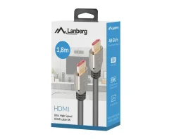 Lanberg Cables & Adapters|Premium HDMI 2.1 Cable 4K/8K UHD (1.8 Meter)