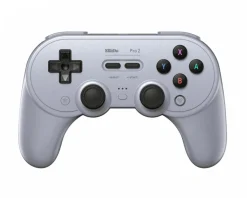 8Bitdo Controls For Mobile|Gamepad|Pro 2 Bluetooth Gamepad Hall Effect Edition - Gray