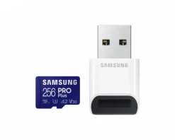 Samsung Storage Devices|PRO Plus microSDXC 256GB & USB Card Reader - Flash Memory Card
