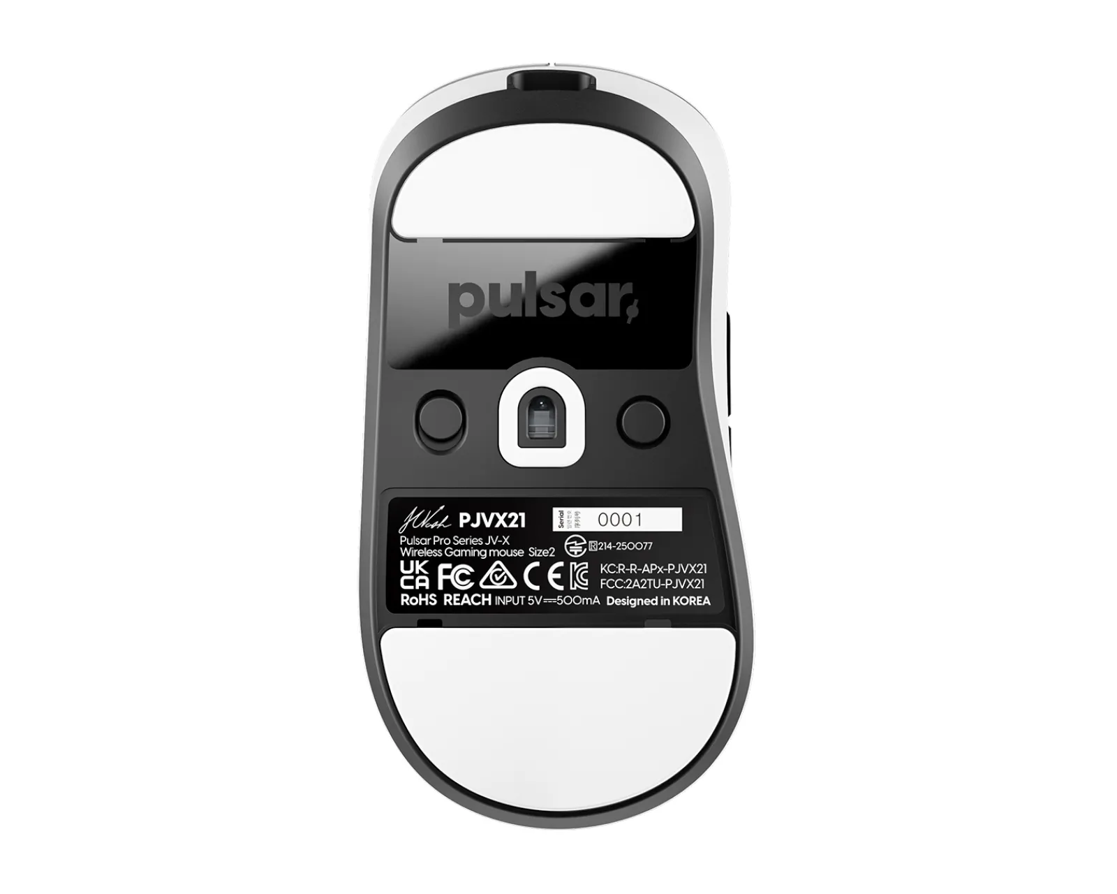 Pulsar Mice & Accessories|Pro Series JV-X Medium Gaming Mouse - White