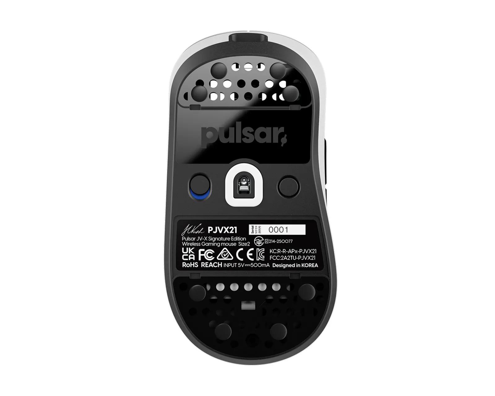 Pulsar Mice & Accessories|Pro Series JV-X Medium Gaming Mouse - White