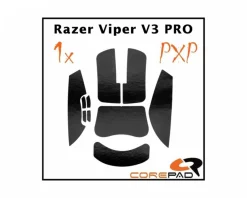 Corepad Mice & Accessories|PXP Grips for Razer Viper V3 Pro - Black