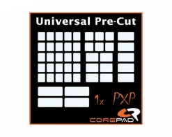 Corepad Mice & Accessories|PXP Universal Pre-Cut Grips for Keyboard & Mouse - White