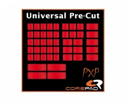 Corepad Mice & Accessories|PXP Universal Pre-Cut Grips for Keyboard & Mouse - Red