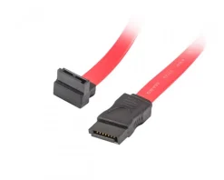 Lanberg Computer Components|SATA 3 (6GB/S) 50cm Angled - Red