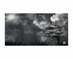 Lethal Gaming Gear Mousepad|Saturn X Nacho Customs Gaming Mousepad - XXL - Monochrome Sakura