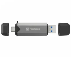 Natec Cables & Adapters|Storage Devices|Scarab 3 Card Reader SD/MICRO SD USB 3.1 (USB-A & USB-C) - Black