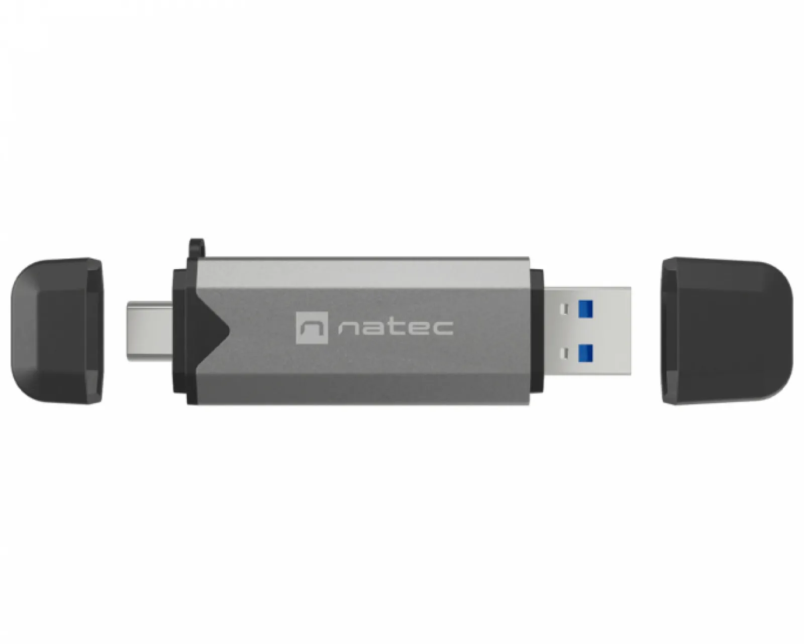 Natec Cables & Adapters|Storage Devices|Scarab 3 Card Reader SD/MICRO SD USB 3.1 (USB-A & USB-C) - Black