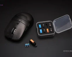 Loga Mice & Accessories|Shinryu Pro Wireless Gaming Mouse - Hotswappable Switch - Black/Transparent