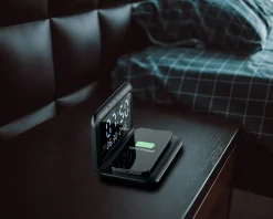 Cellularline Wireless Charging|Smart Clock - Digital Alarm Clock with Wireless Charging