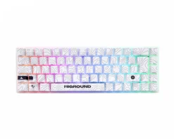 Higround Keyboards & Accessories|SNOWSTONE Base 65 Hotswap Gaming Keyboard - ISO UK [White Flame]
