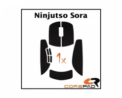 Corepad Mice & Accessories|Soft Grips for Ninjutso Sora - Red