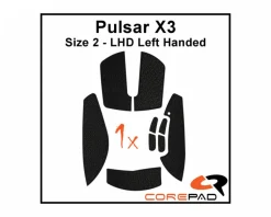 Corepad Mice & Accessories|Soft Grips for Pulsar X3 LHD - Black